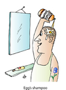 Cartoon: Eggs Shampoo (small) by Alexei Talimonov tagged eggs,shampoo