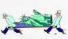 Cartoon: Emergency (small) by Alexei Talimonov tagged statue liberty usa new york