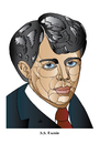 Cartoon: Esenin (small) by Alexei Talimonov tagged esenin