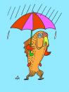 Cartoon: Fish (small) by Alexei Talimonov tagged fish,rain