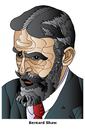 Cartoon: George Bernhard Shaw (small) by Alexei Talimonov tagged shaw