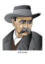 Cartoon: Gorkiy (small) by Alexei Talimonov tagged gorkiy