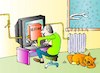 Cartoon: Heating (small) by Alexei Talimonov tagged heating