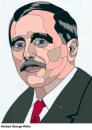 Cartoon: Herbert George Wells (small) by Alexei Talimonov tagged author,literature,books,herbert,george,wells