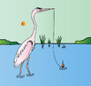 Cartoon: Heron (small) by Alexei Talimonov tagged heron