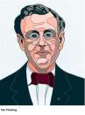 Cartoon: Ian Fleming (small) by Alexei Talimonov tagged author,literature,books,ian,fleming