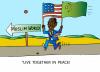 Cartoon: In Peace... (small) by Alexei Talimonov tagged peace,obama,usa,muslim