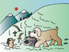 Cartoon: In The Mountains (small) by Alexei Talimonov tagged mountains