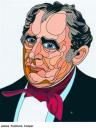 Cartoon: James Fenimore Cooper (small) by Alexei Talimonov tagged author literature books james fenimore cooper