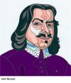 Cartoon: John Bunyan (small) by Alexei Talimonov tagged author,literature,books,john,bunyan