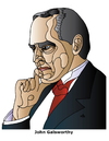 Cartoon: John Galsworthy (small) by Alexei Talimonov tagged galsworthy