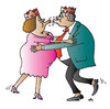 Cartoon: Kiss (small) by Alexei Talimonov tagged kiss