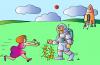 Cartoon: Kosmonaut (small) by Alexei Talimonov tagged kosmonaut