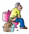 Cartoon: Man And Dog (small) by Alexei Talimonov tagged dog,pets,