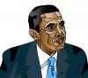 Cartoon: Obama (small) by Alexei Talimonov tagged barack,obama,usa,elections,president