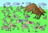 Cartoon: Orel i zayzu (small) by Alexei Talimonov tagged usa,