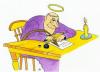 Cartoon: Poem (small) by Alexei Talimonov tagged angel,devil,poem,religion,