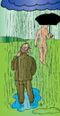 Cartoon: Rain (small) by Alexei Talimonov tagged rain