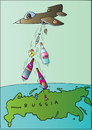 Cartoon: Russia (small) by Alexei Talimonov tagged vodka,alcohol,drinking,russia