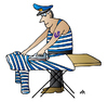 Cartoon: Sailor (small) by Alexei Talimonov tagged sailor