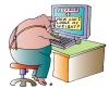 Cartoon: Search (small) by Alexei Talimonov tagged search,internet,computer,fat,fitness,health