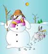 Cartoon: Snowman (small) by Alexei Talimonov tagged snowman,winter