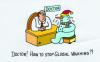 Cartoon: Snowman at the doctor (small) by Alexei Talimonov tagged snowman global warming doctor