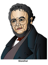 Cartoon: Stendhal (small) by Alexei Talimonov tagged stendhal