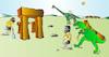 Cartoon: Stonehenge (small) by Alexei Talimonov tagged stonehenge