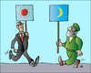 Cartoon: Sun and Moon (small) by Alexei Talimonov tagged sun moon religion