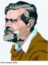 Cartoon: Terence Hanbury White (small) by Alexei Talimonov tagged author,literature,books,terence,hanbury,white