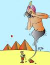 Cartoon: Tourist And Djinn (small) by Alexei Talimonov tagged tourism egypt djinn bottle