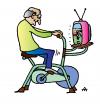Cartoon: Trenazor i TV (small) by Alexei Talimonov tagged tv,sports,fitness,health