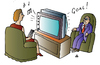 Cartoon: TV (small) by Alexei Talimonov tagged tv football