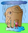 Cartoon: Umbrella (small) by Alexei Talimonov tagged rain,weather,umbrella,girl,elephant