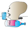 Cartoon: Vodka (small) by Alexei Talimonov tagged vodka,alcohol,drinking