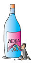 Cartoon: Vodka (small) by Alexei Talimonov tagged vodka,alcohol,drinking