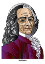 Cartoon: Voltaire (small) by Alexei Talimonov tagged voltaire