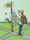 Cartoon: Waymark (small) by Alexei Talimonov tagged waymark,directions