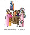 Cartoon: Wedding (small) by Alexei Talimonov tagged football wedding bride church