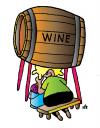 Cartoon: Wine (small) by Alexei Talimonov tagged wine,drinking,food