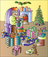 Cartoon: Xmas (small) by Alexei Talimonov tagged xmas,christmas,books