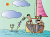 Cartoon: Yacht (small) by Alexei Talimonov tagged yacht