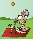 Cartoon: Yoga (small) by Alexei Talimonov tagged yoga