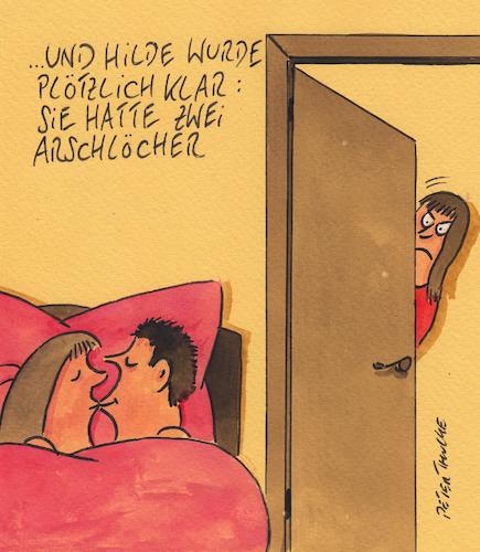 Cartoon: arsch (medium) by Peter Thulke tagged liebe,ehe,liebe,ehe