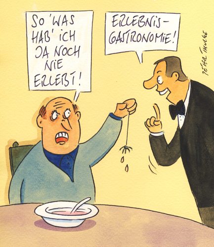 Cartoon: erlebnis (medium) by Peter Thulke tagged gastronomie,gastronomie