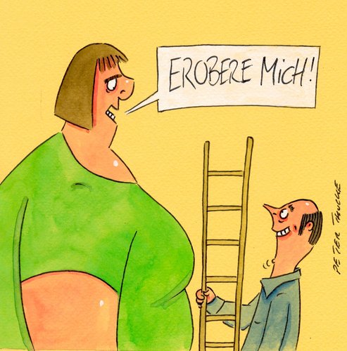 Cartoon: erobere (medium) by Peter Thulke tagged ehe,liebe,ehe,liebe