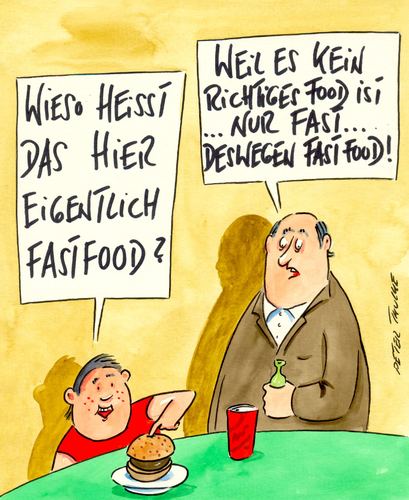 Cartoon: fastfood (medium) by Peter Thulke tagged fastfood,fleischskandal,essen,fastfood,fleischskandal,essen