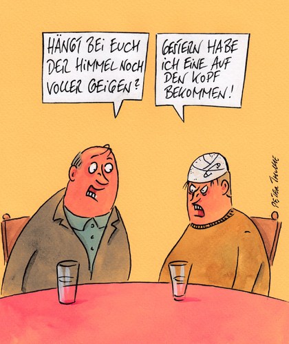 Cartoon: geigen (medium) by Peter Thulke tagged ehe,ehe