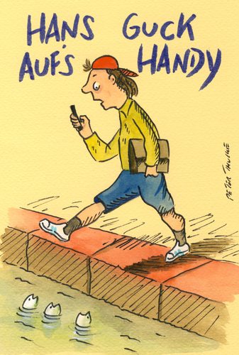 Cartoon: handy (medium) by Peter Thulke tagged handy,handy